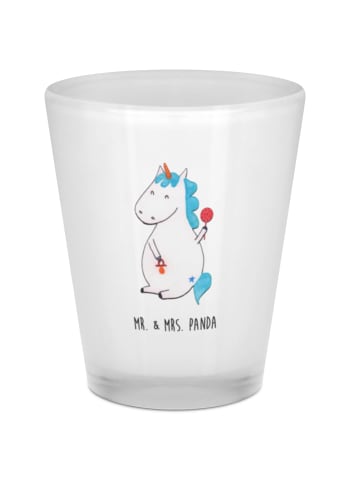 Mr. & Mrs. Panda Schnapsglas Einhorn Baby ohne Spruch in Transparent