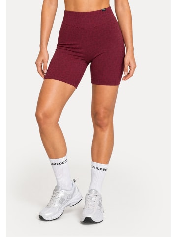 SMILODOX LEO Shorts Velvara in Rot Leo