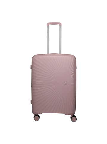 travelite Tamaris x Travelite Voyaage 4 Rollen Trolley M 76 cm mit Dehnfalte in blush