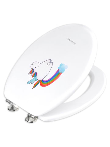 Mr. & Mrs. Panda Toilettendeckel Einhorn Fliegendes Pferd ohne S... in Weiß