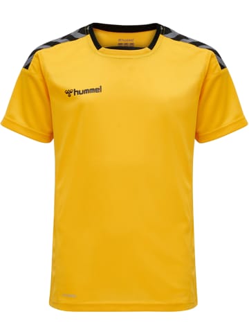 Hummel Hummel T-Shirt Hmlauthentic Multisport Kinder Atmungsaktiv Schnelltrocknend in SPORTS YELLOW/BLACK