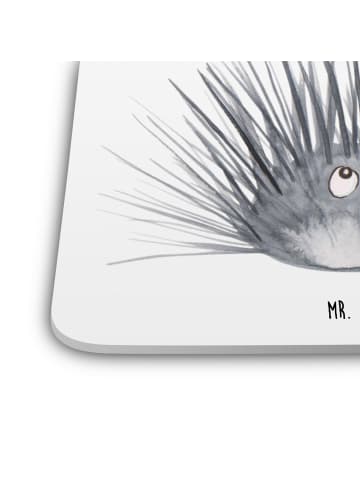 Mr. & Mrs. Panda Getränkeuntersetzer Seeigel ohne Spruch in Weiß