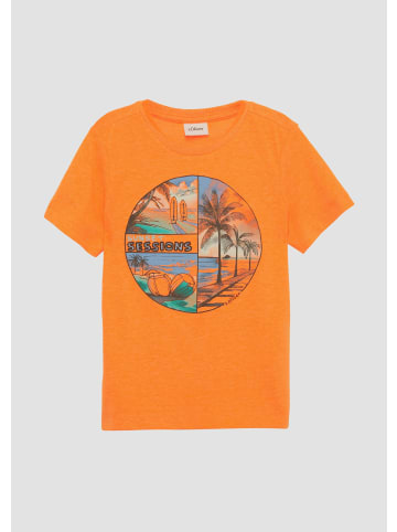 s.Oliver T-Shirt kurzarm in Orange