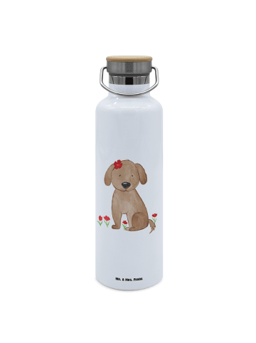 Mr. & Mrs. Panda metall trinkflasche Hund Dame ohne Spruch in Weiß