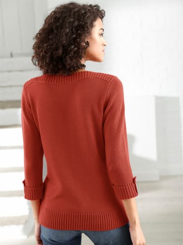 WITT WEIDEN 3/4 Arm-Pullover in rostrot