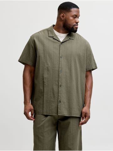 JACK & JONES PLUS Hawaii-Hemd in Vetiver