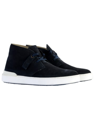Clarks High-Top-Derby aus Leder, Modell Courtlite DBT Blau
