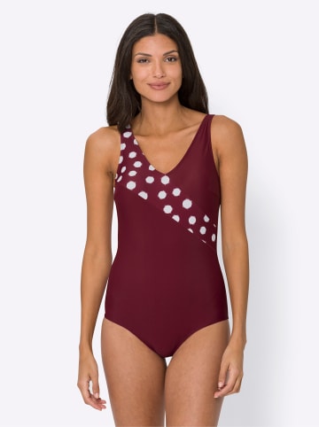 Sieh an! Badeanzug in bordeaux