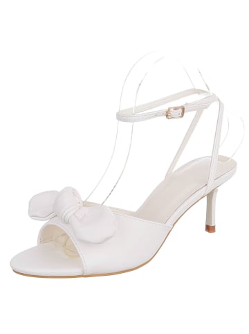 Ital-Design High-Heel Sandalette in Weiß