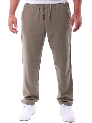 RESLAD Baumwollhose Freizeithose lang in khaki