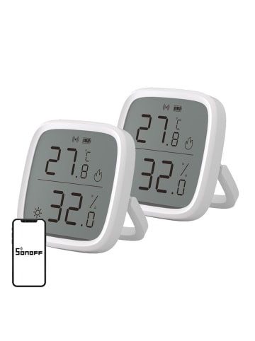 Sonoff SONOFF ZigBee SNZB-02D Temperatur- und Feuchtigkeitssensor, 2er-Pack