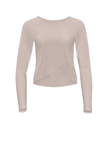 Winshape Functional Light and Soft Cropped Long Sleeve Top AET131LS in cappuccino