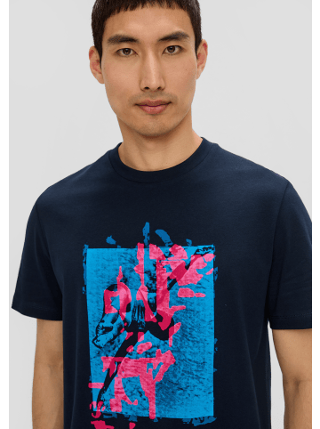 s.Oliver T-Shirt kurzarm in Blau