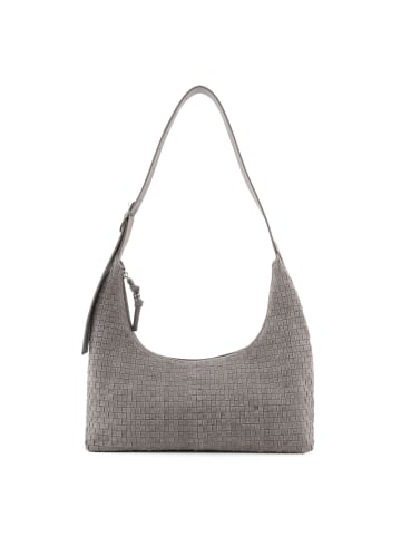 FREDs BRUDER Weave Harmony Schultertasche Leder 18.5 cm in cool grey