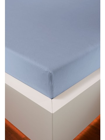 bellana jersey Spannbetttuch Nobel-Jersey Elasthan Spannbetttuch in hellblau