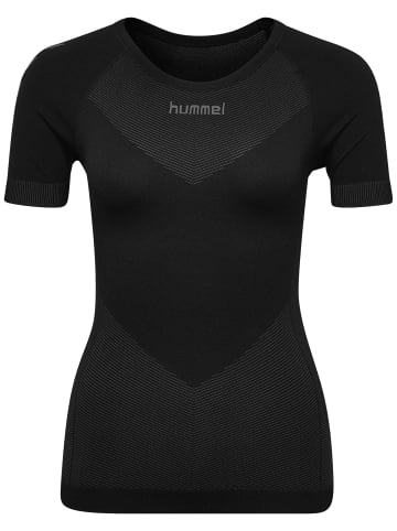 Hummel Hummel T-Shirt Hummel First Multisport Damen Atmungsaktiv Feuchtigkeitsabsorbierenden Leichte Design Nahtlosen in BLACK