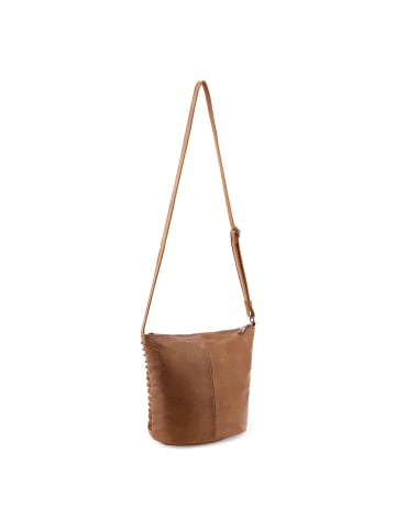 FREDs BRUDER Riffelinchen Umhängetasche Leder 23 cm in desert brown