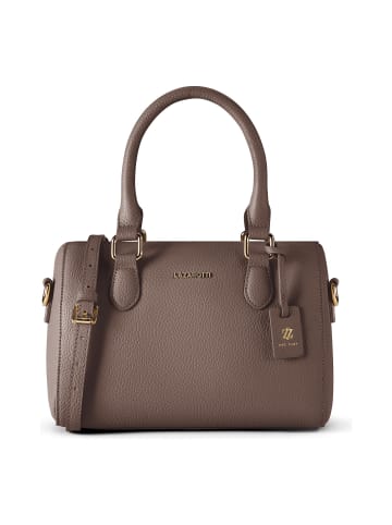 Lazarotti Bologna Leather Bowling-Bag Handtasche Crossbody Leder 26 cm in taupe