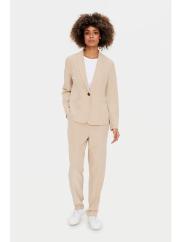 SAINT TROPEZ Blazer CelestSZ Gerade Passform in Cement