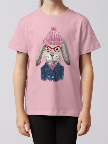 wat? Apparel T-Shirt Hase in Rosa