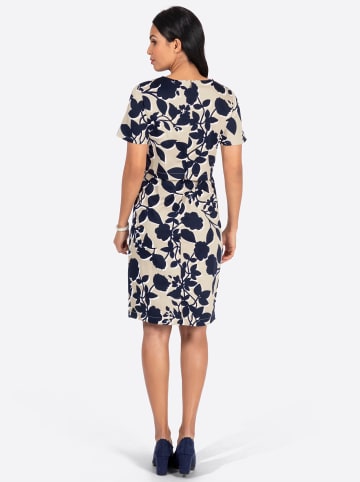 WITT WEIDEN Kleid in sand-marine-bedruckt