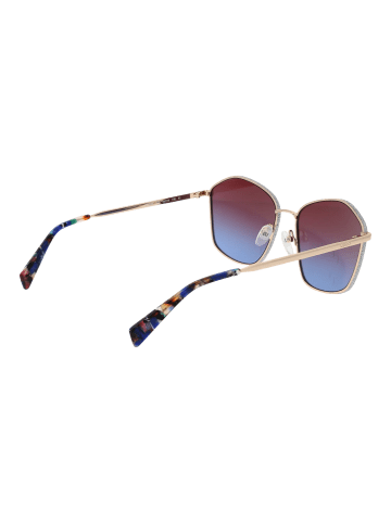 Liu Jo Frauen Sonnenbrille Geometrisch Gold