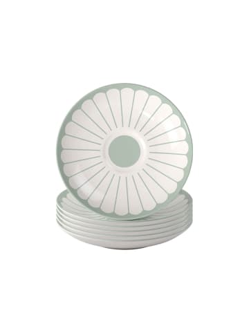 Villeroy & Boch 6er Set Kaffeeuntertassen Fleur Couleur in ø 14,8 cm in Vert