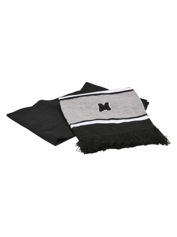 Urban Classics Scarf in black/heathergrey/white