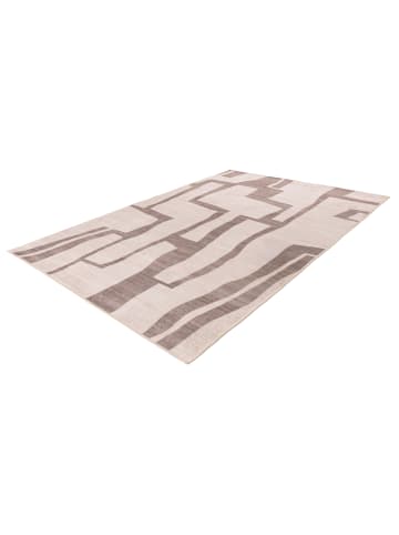 Vivorum Wohnzimmer Teppich – Kurzflorteppich Bluster 325 in taupe