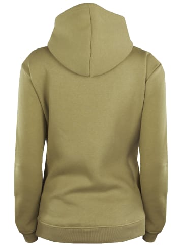 GUGGEN MOUNTAIN Kapuzenpullover Fleece Hoodie in Olive
