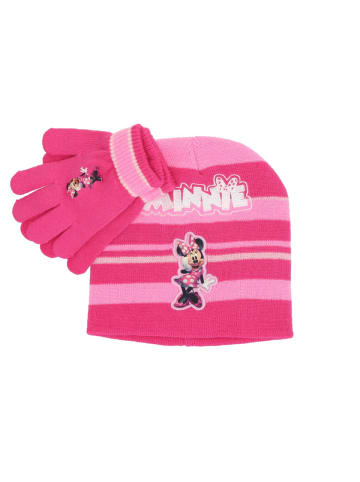 Disney Minnie Mouse Minnie Maus Mütze & Handschuh-Set – Niedlicher Schutz für kalte Tage in Rosa
