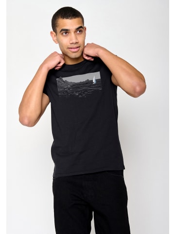 GreenBomb T-Shirt Nature Cliffsail in Schwarz