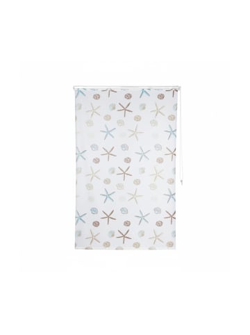 relaxdays Duschrollo Ocean in Semitransparent - (L)240 x (B)140 cm