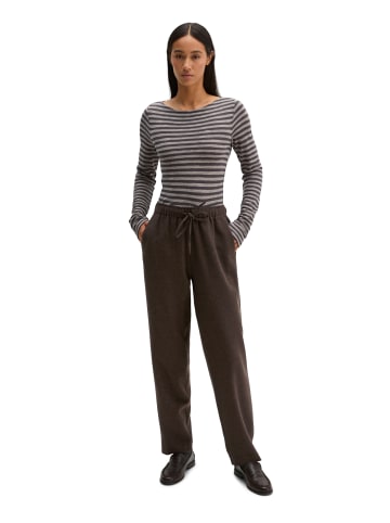 Marc O'Polo Gestreiftes Longsleeve regular in Medium Brown