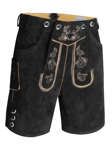 Alessandro Salvarini A. Salvarini Trachten Lederhose in Schwarz