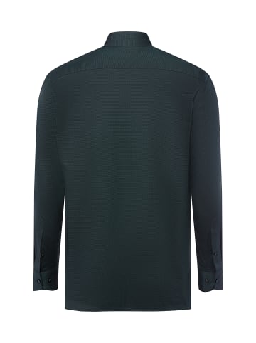 OLYMP  Hemd in schwarz smaragd - 0001