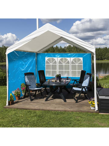 relaxdays 2x Pavillon Seitenwand in Hellblau - (B)3 x (H)2 m