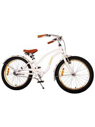 Volare Kinderfahrrad Miracle Cruiser für Mädchen 20 Zoll Kinderrad in Weiß 6 Jahre