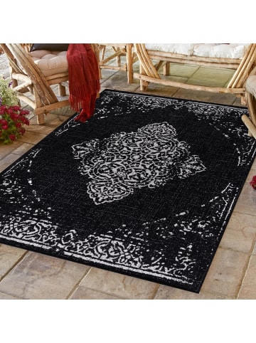KADIMA DESIGN Teppich Outdoor Flachgewebe Vintage-Muster Polypropylen Balkon