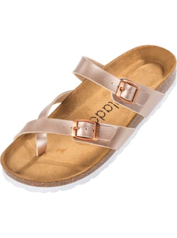 Palado Pantoletten Cres Metallic in Rose