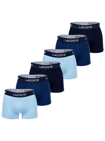 Lacoste Boxershort 6er Pack in Dunkelblau/Hellblau