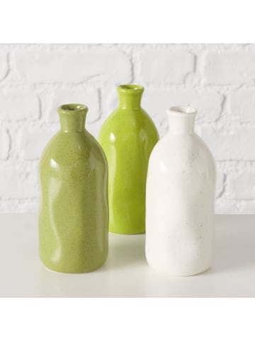Boltze Vase Mylana aus 3er Set in grün