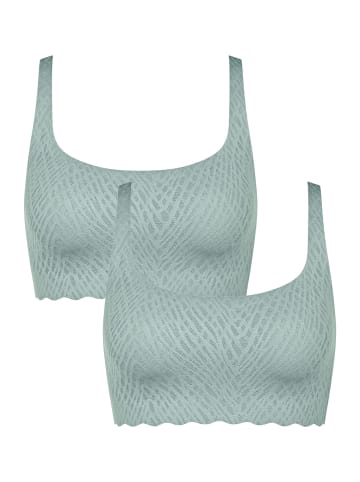 Sloggi Bustier ZERO Feel Bliss Top in MISTY TURQUOISE