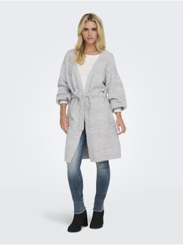 ONLY Strickpullover in Light Grey Melange