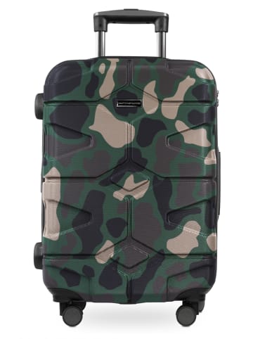 Hauptstadtkoffer X-Kölln Handgepäck Trolley Dehnfalte Carry-On Hardshell TSA 50L in Camouflage