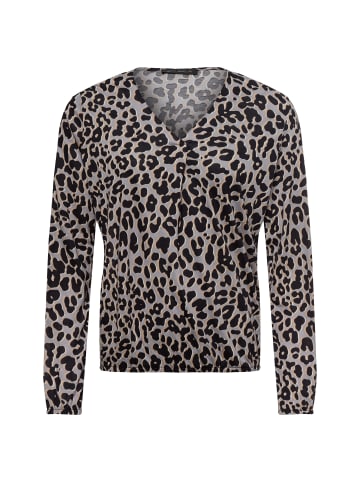 Betty Barclay Langarmshirt in hellgrau schwarz - 0001