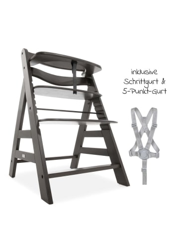Hauck Hochstuhl Alpha Plus Select - Charcoal / Dunkelgrau in grau,braun