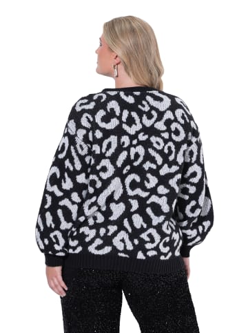 MIAMODA Strickjacke in schwarz