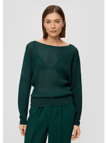 s.Oliver BLACK LABEL Strickpullover langarm in Grün