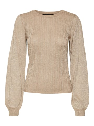 Vero Moda Strickpullover in Silver Mink